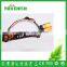 Top quality LED headlamp emergency lighting night searching light aluminum alloy rechargeable head torch