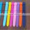 Customized different thinkess translucent silicone rubber strap 23mm rubber watch strap/ waterproof silicone bands/sport style