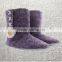 NEW LADIES FURRY LINED SLIPPERS WINTER COMFY ANKLE BOOTS