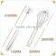 stainless steel kitchen whisk tools egg beater Silicon Egg Beater / Egg Whisk rotary egg beater