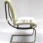 High quality Stainless Steel base Dining chair with comfort cushion in bonded leather or PU in KD structure