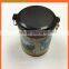 food grade tin box with plastic lid,coffee box,metal can