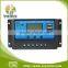 Manufacture2016 *New Product 12V/24V 10A 20A 30A Big LCD& USB PWM SOALR CONTROLLER