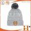 cheap Winter hat knitted beanie skull Pom hip hop men caps custom