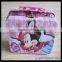 2015 High quality cute candy tin can with plastic handle and locks