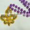 Wholesale Round Beads Mardi Gras Beads Necklace Poly Medallion Beads