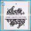 China label factory custom White card tag paper hangtag for bare-midriff top