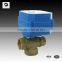 3 way 1" brass motorizd valve 3.6v 5V 12v 24v T flow for solar water system hot water control