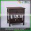 Beautiful Nightstands Bedside Table with Wicker Drawer Made in China