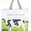 print shopping bag farm animal ass