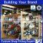 Custom tailor spray-painted metal wiper blade display rack