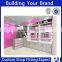 clear acrylic shelf cosmetic display stand for shampoo