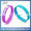 Customized Fashion Lover Luminous Custom 3D Rubber Silicone Wristband