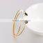 Female Fashion Wild Colorful Diamond With The Pearl Gold Plated Bracelet