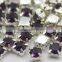 fancy stone round crystal sew on stone garment jewels