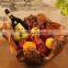 Newest fashion modern design crafts fruit wooden bowl