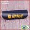Heat transfer soft embossed pvc silicone label with white logo