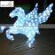 Running horse decoration light smart christmas horse light with high quality led solar horse light