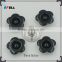 wholesale black flower shaped rivets for garments