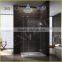 Frameless 3 panel tempered glass hinge shower enclosure EX-413