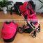 2015 aluminum prams 3 in1,with 5 point safety belt 3 position seat with two safety lock pass en1888 cert