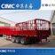 CIMC Quality Tri-axle Fence Semi Trailer ,Used Semi Livestock Stake Trailers