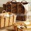 Natural seagrass storage basket with handles