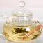 Heat Resistant Borosilicate Glass Tea Pot With Infuser