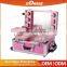 Sunrise Manufacturer Pink Pvc Crocodile Makeup Artist Lockable Cosmetic Case