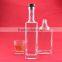 Novelty cheap vodka square bottles aluminium cap bottles 700ml tall beverage bottles