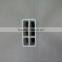 White PVC rectangular tube