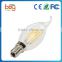 E14 C35 2W LED Candelabra Light Filament Candle Bulb edison filament led candle bulb