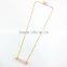 Simple Style Stone Bar Pendant Necklace Gold Long Chain Necklace Jewelries For Women