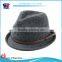 Custom your own logo 100% Wool Felt Mens Fedora Hat Wholesale