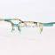 Tortoise New Arrival Half Rim Eye Glasses Frame