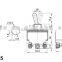 2 pole on-off machinery toggle switch wth waterproof,Three pole TPST 3-way toggle switch