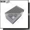 2015 hot sale custom logo printed black matt paper gift box