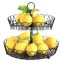 2-tier Metal Wire Basket fot Fruit and Accessories