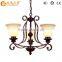 Modern Continental antique glass chandelier, creative decorative wrought iron chandelier