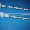 Metal merchandising strip with 12 clip
