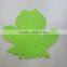 2015 new design Eco friendly food grade frog shaped silicone trivet,silicone placemat