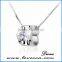 Wholesale 2016 Hot Square Pendant Sterling 925 Silver Necklace