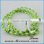 Bright silver anchor hook bracelet with color nylon rope bracelet