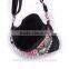 Embroidery shoulder bag canvas women handbag cheap lady bag embroidery bag with bells
