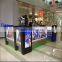 Multi Touch Screen Cell Phone Charging Kiosk With Glass Shelf