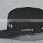 Guangzhou hat factory professional custom 100% acrylic/black/embroidery logo/flat brim hat