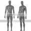 Sports full body male gray glossy mannequin