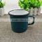 Trendy Good Quality Custom Decal Camping Mug Cups Enamel Mug With Handle