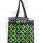 Custom checp black printed canvas tote shopping bag(CAS15-040)