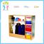 10 years manufacturer wholesale two section wooden wardrobe cabinet preschool furniture